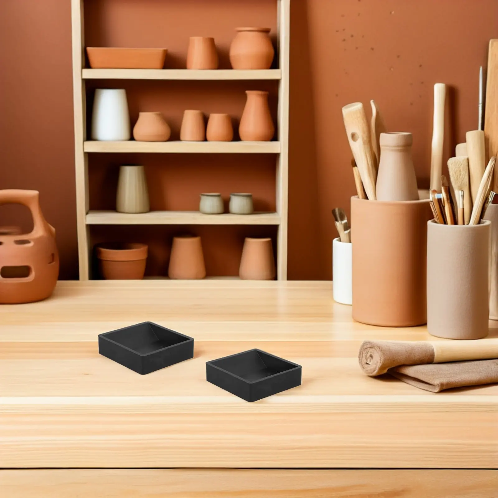 2.76 Inch Furniture Caster Cups Rubber Bed Wheel Stoppers Noise Reduction Scratch Protection for Hardwood Carpet Office Chair
