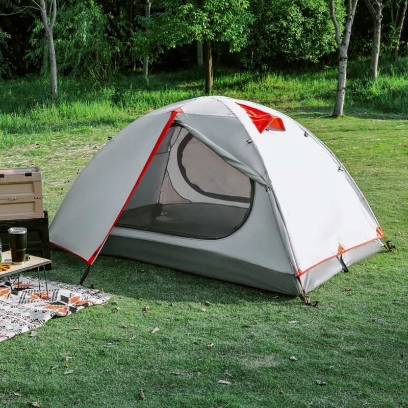 

Hot Design 2-3 Person Straight Wall Waterproof Double Layer Portable Camping Outdoor Tent For Sale