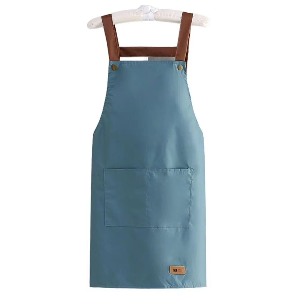 Waterproof and Oilproof Adult Apron PVC Sleeveless Aprons Workwear Studios Uniform Home Kitchen Cooking Apron