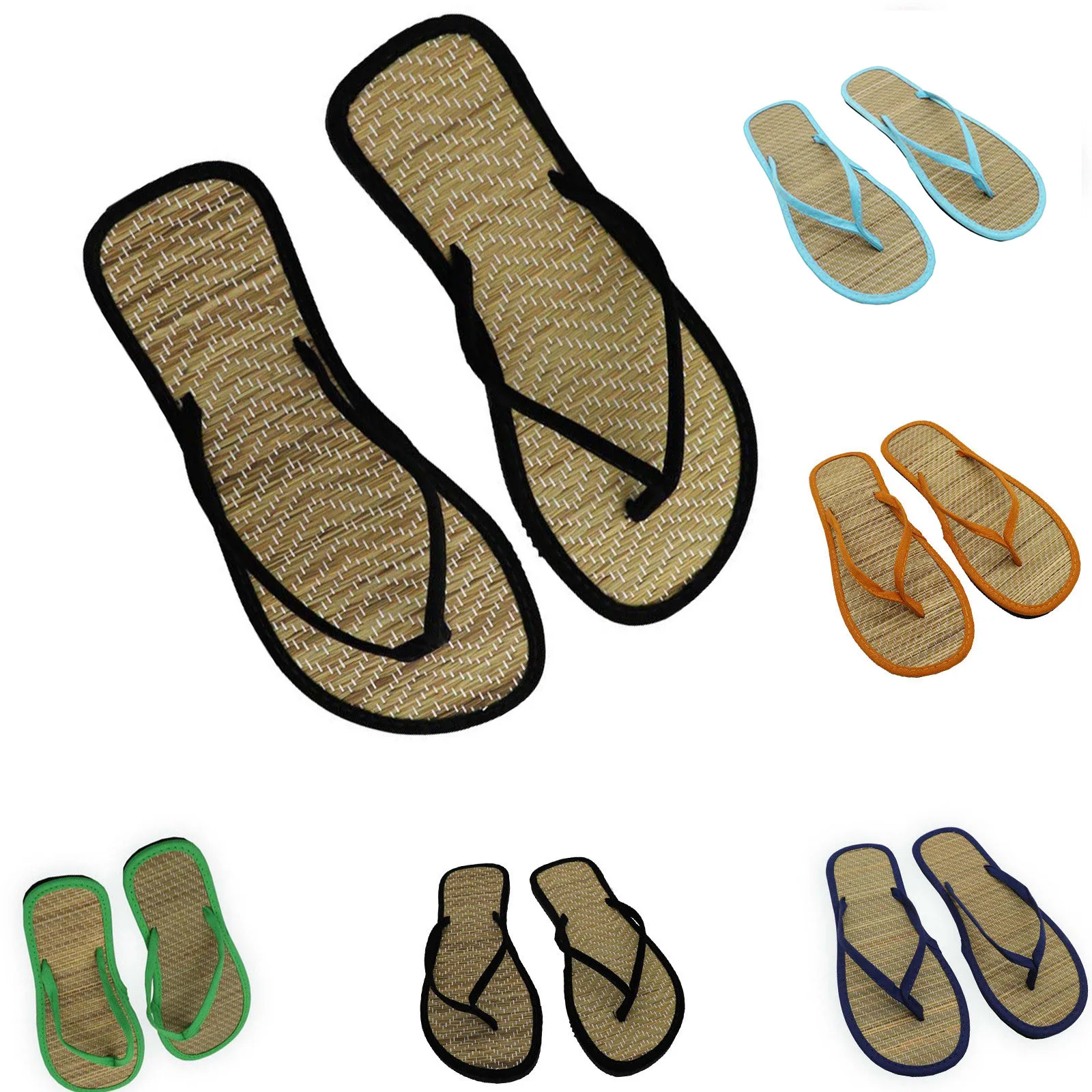 Flip Sandals Flop Silent Rattan Flat Comfortable Women Slippers Women\'S Slipper Flip Flops For Women Comfy