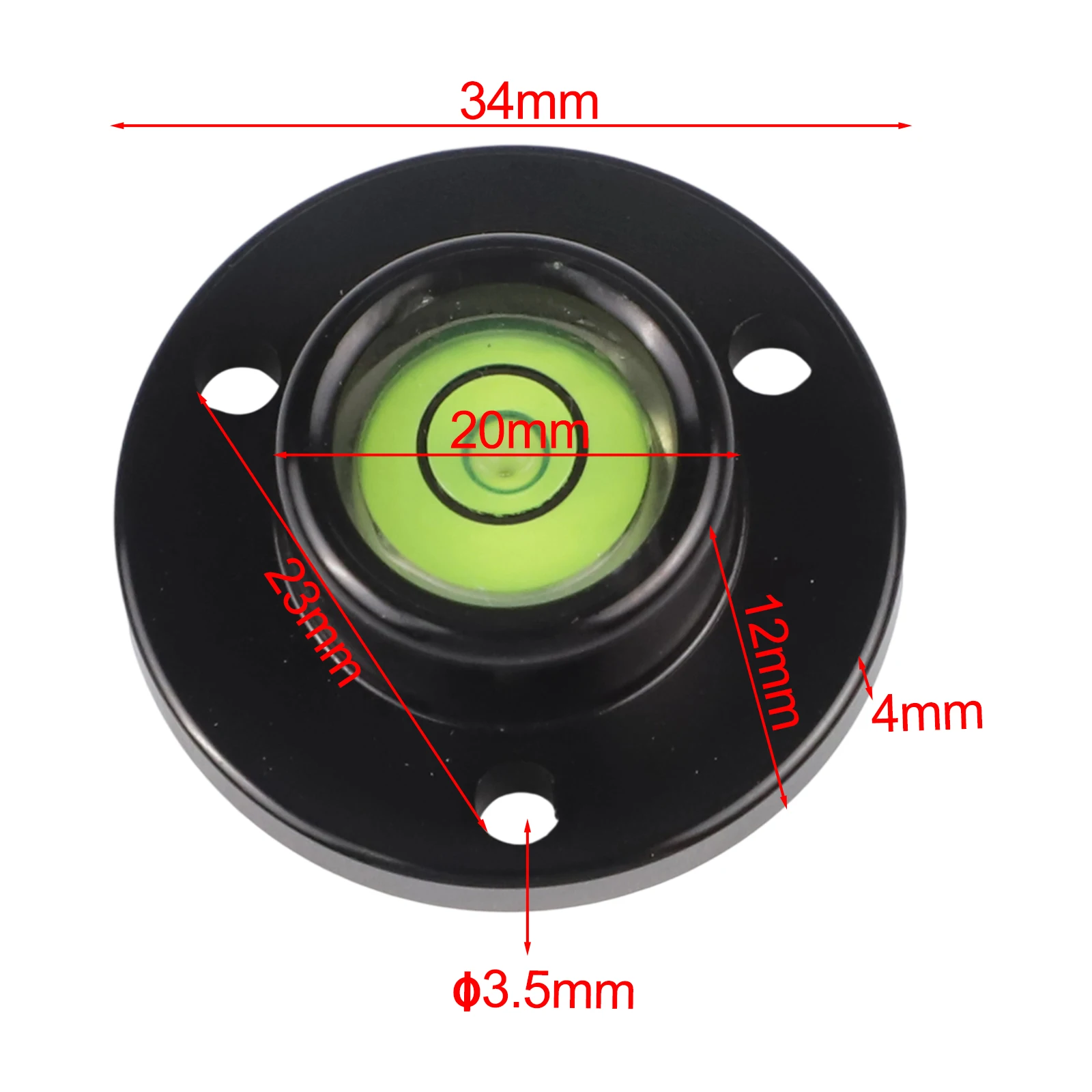 Metal Flange Level 2811 High Precision Bubble Bead for Engineering & Robotic Systems - Aluminum Alloy Compact 28mm Portable Tool