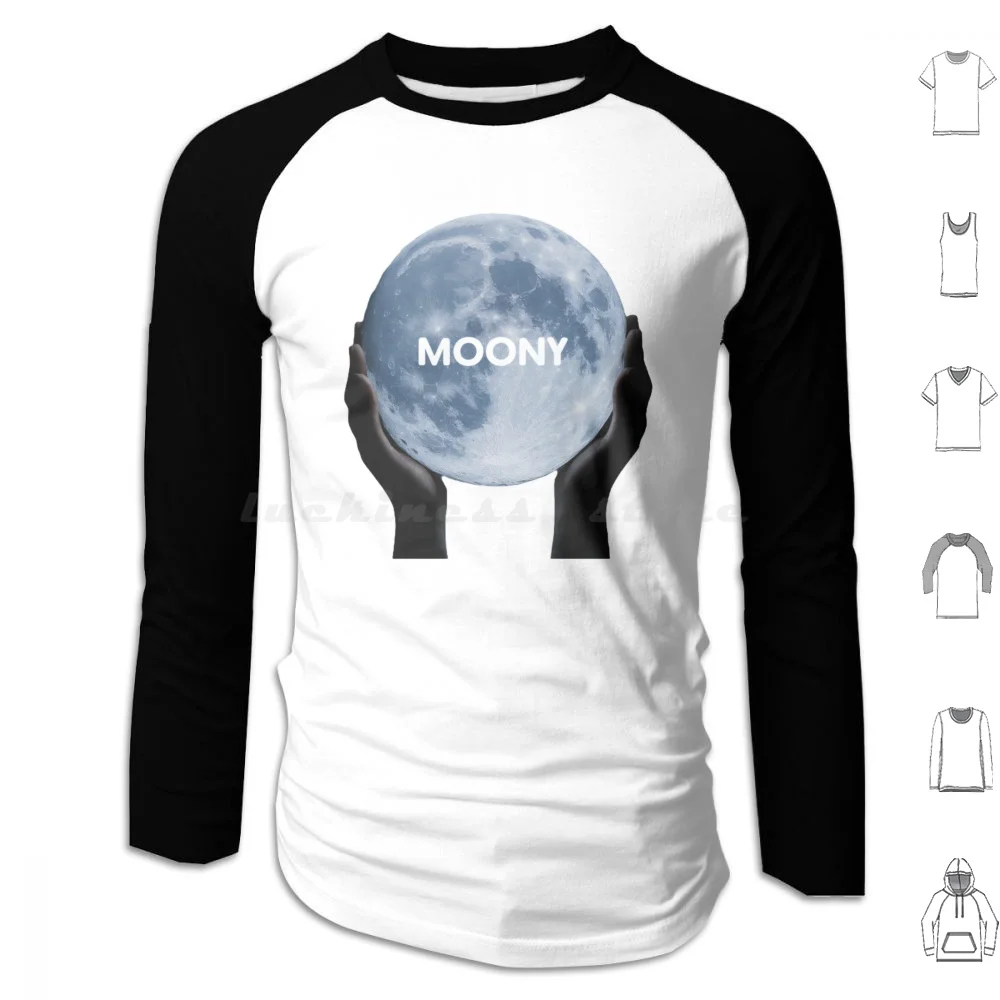 

Moony Hoodie cotton Long Sleeve Funny Moon