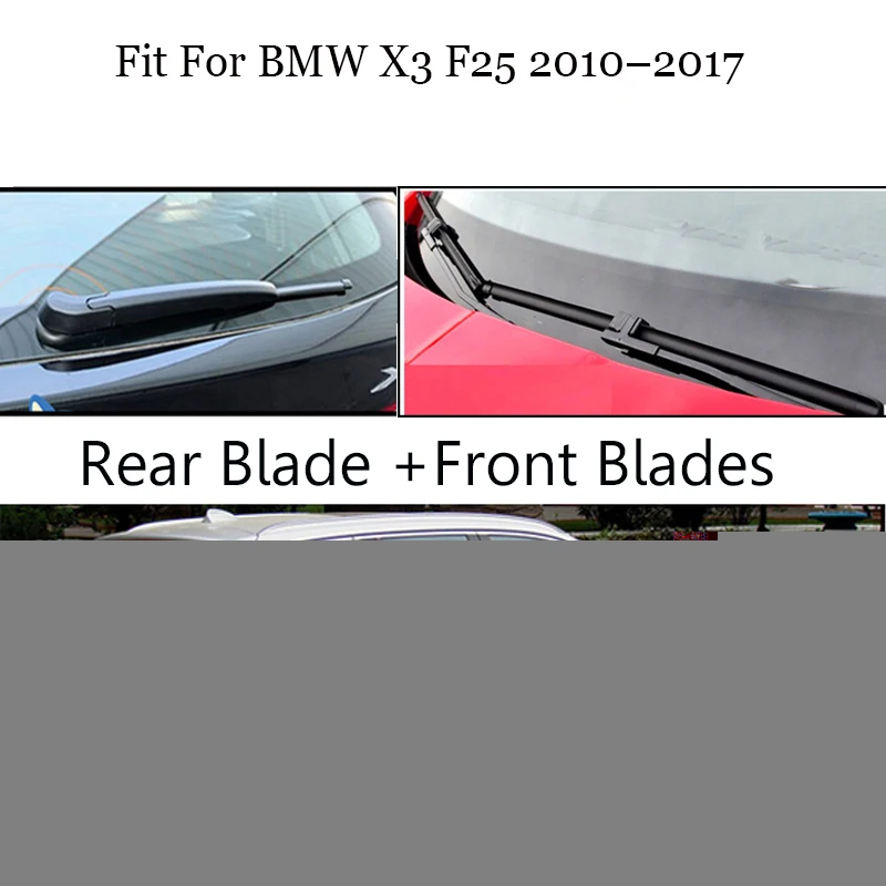 Erick\'s Wiper LHD Front & Rear Wiper Blades Set For BMW X3 F25 2010 - 2017 Windshield Windscreen Window Brushes 26\