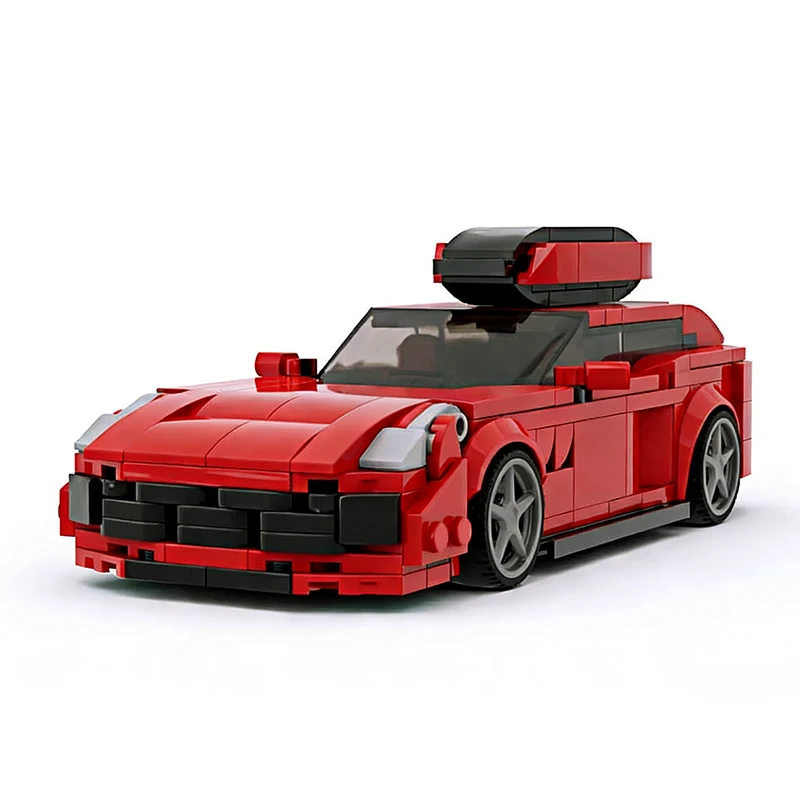 Speed Racing Car Model MOC Building Bricks GTC4 High-Performance Coupe Modular Technology Children Holiday Gifts Assemble Toys