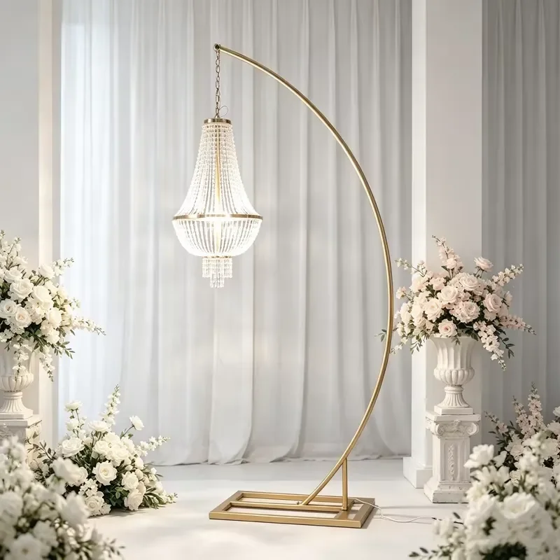 High Quality Dimmable Multi Layer Chandelier for Wedding Banquet Hall Hotel Commercial Decoration Lighting Fixture