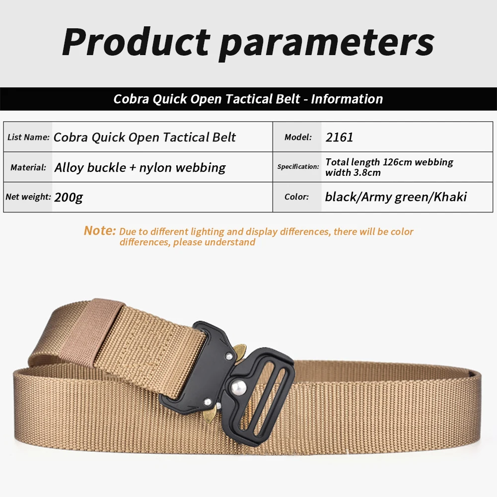 Belt Adjustable Style Heavy Duty Webbing Belt Nylon Belts For Women Men Outdoor Training Clearance sale Wholesale Drop shippin