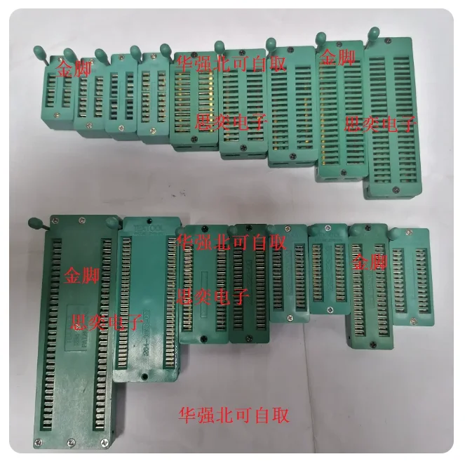 2PCS 18Pin/20Pin/24Pin/28Pin/32Pin/40Pin 16P/18P/20/24P/28P Zif Socket  Ic Socket 14PIN Test Universal Zif Sockets 14P DIP 16Pin