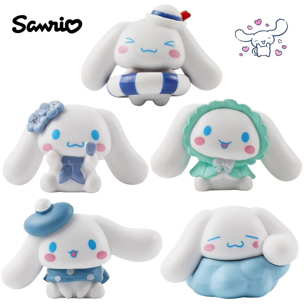 Sanrio Cinnamoroll Garage Kit Cartoon Action Anime Figures HelloKitty Kuromi Pochacco Doll Toys Ornament Cute Children Gifts