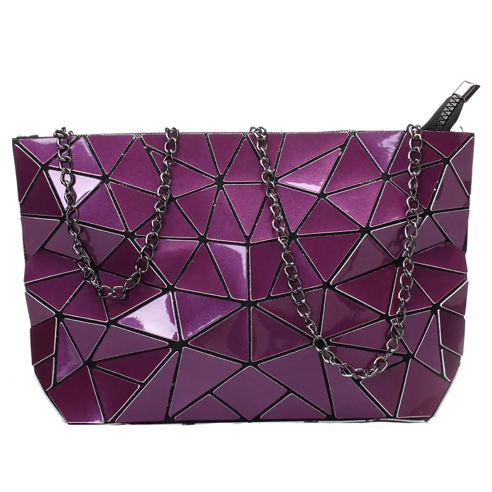 Women Chain Shoulder Bag sac a main Bag Fashion Geometric Messenger Bags Plain Folding Crossbody Bags Clutch evening bag bolso