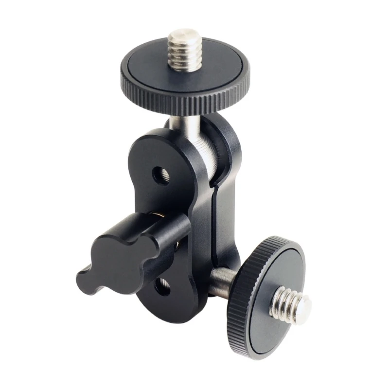 Tripod Meja Pagar Adaptor Lengan Penjepit Kamera dengan Dudukan Sekrup 1/4 Inci untuk Aksesori Kamera Lampu