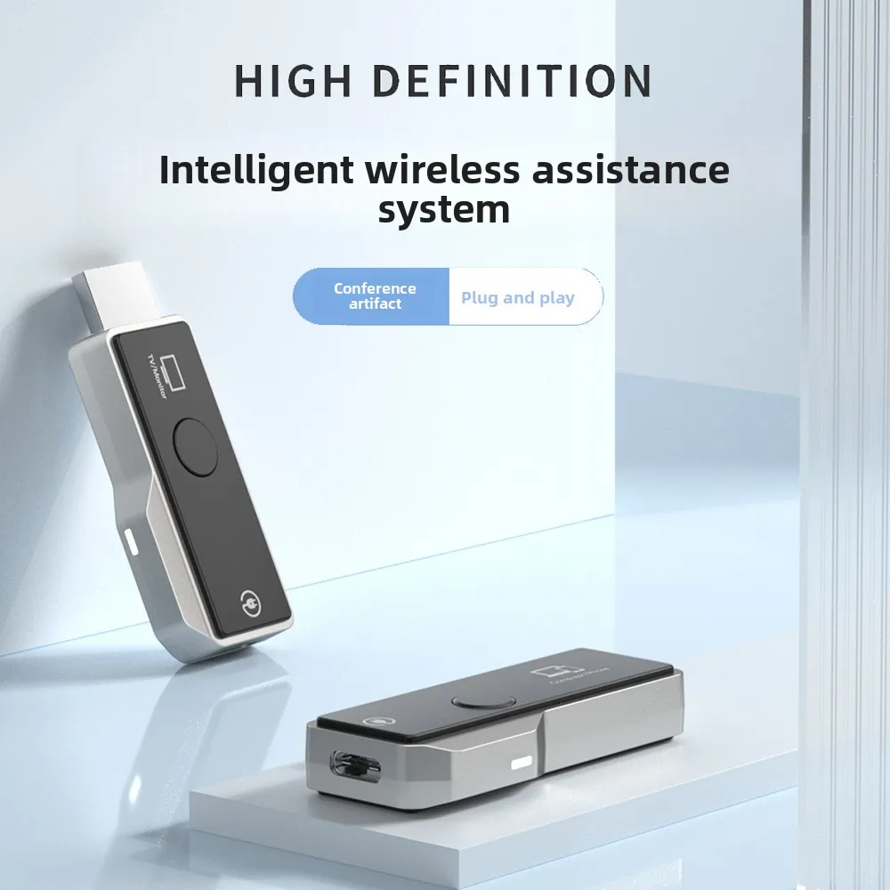 Type C Wireless HD Extender Display Adapter TV Stick Audio Video Transmitter Receiver for Iphone 15 16 Phone Macbook Laptop PC