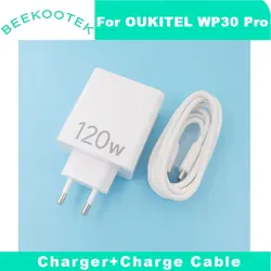 OUKITEL-cargador Original WP30 Pro, adaptador de carga rápida oficial, Cable USB, piezas de línea de datos para teléfono inteligente OUKITEL WP30 Pro, nuevo