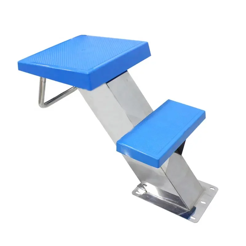 New Style Stainless Steel Two-step Swimming Pool Starting Block Strengthen Pool Diving Platform
