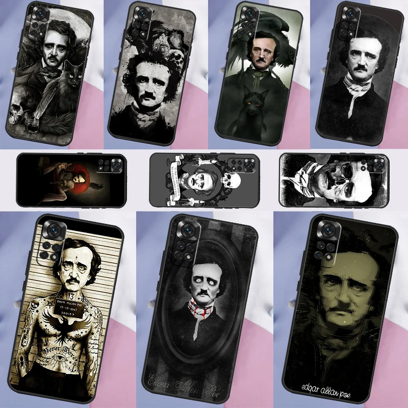 Edgar Allan Poe Case For Redmi Note 8 9 10 11 12 Pro 8T 9S 10S 11S Redmi 10 9 12C 9C 9T 10C 10A Cover Capa