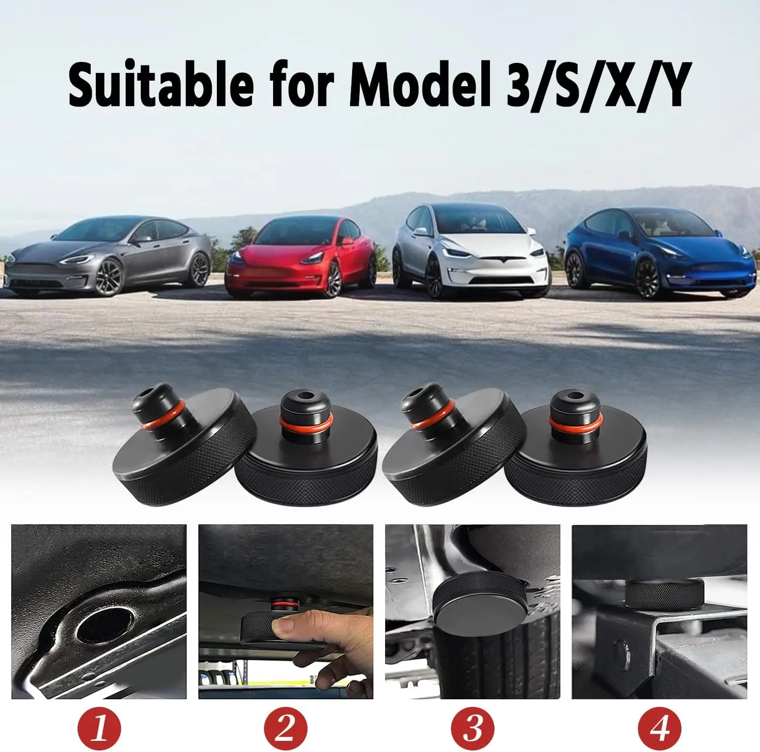 Für Tesla Gummi Hub heber Pad Adapter Werkzeug für Tesla Modell 3/y/s/x 2017-2024 Zubehör Reifen reparatur werkzeug Hub heber Pad