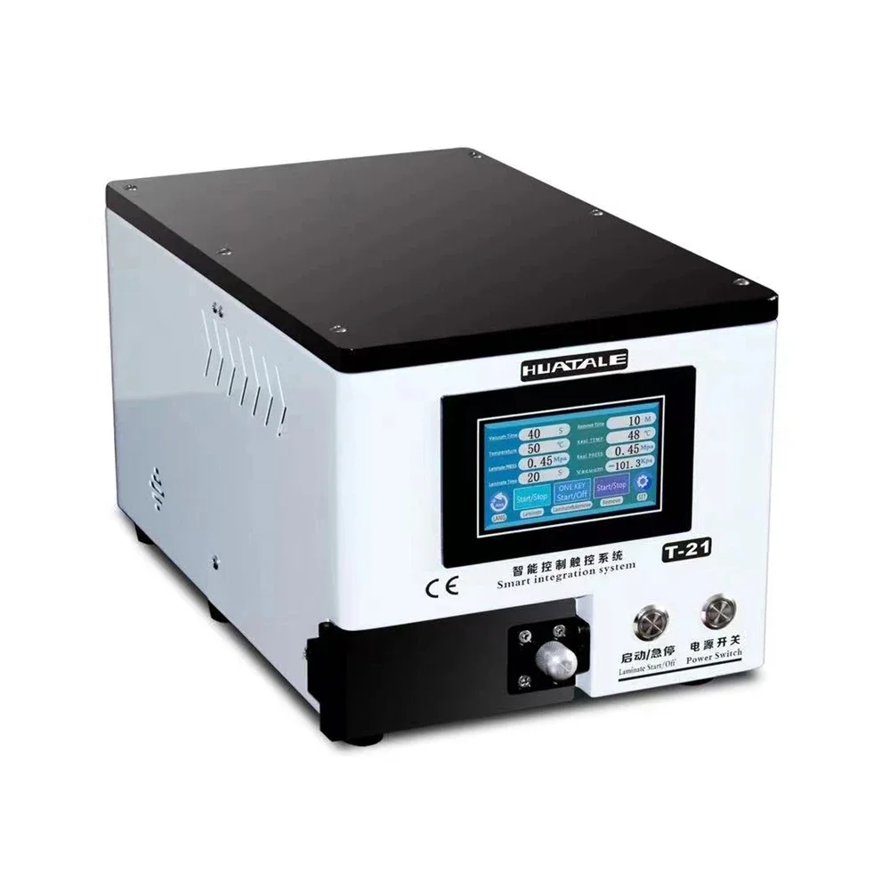 LYBGA HUATALE T21 Uniwersalna Maszyna do Laminowania OCA z Ekranem Dotykowym, Mini Komputer Stacjonarny, Maszyna do Naprawy Ekranów Dotykowych LCD 8,5 cala