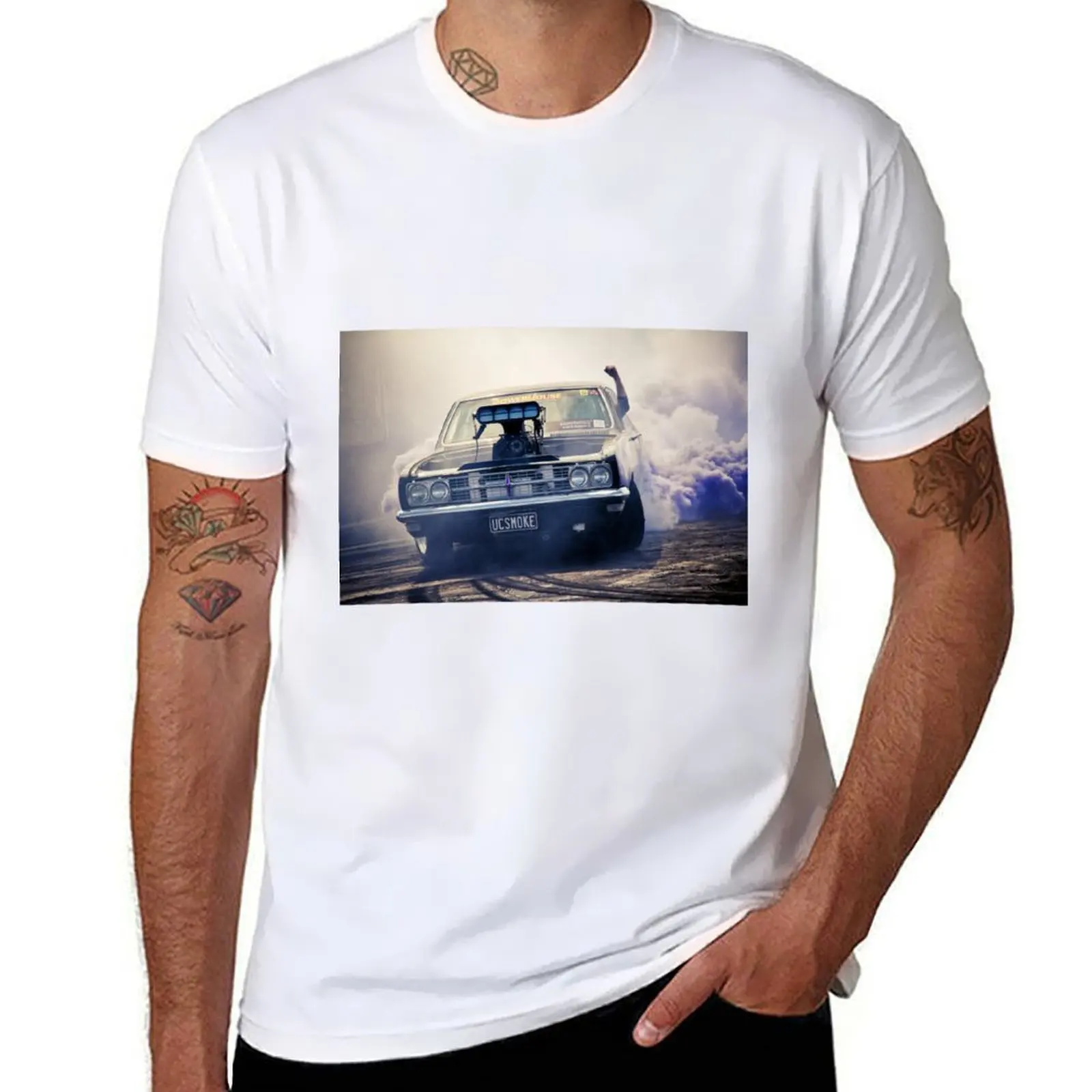 

UCSMOKE Motorfest Burnout T-Shirt man t shirts high quality luxury brand man t shirt summer T-Shirt