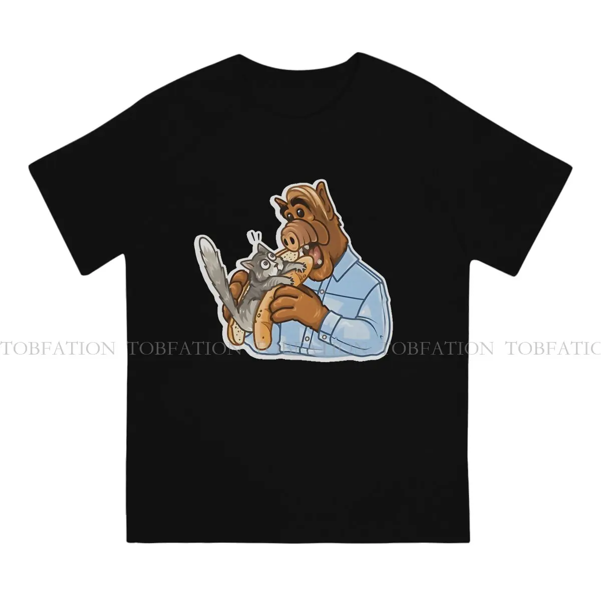 Gordon Shumway Style TShirt ALF The Animated Series 100% Cotton Hip Hop Graphic  T Shirt Stuff Ofertas