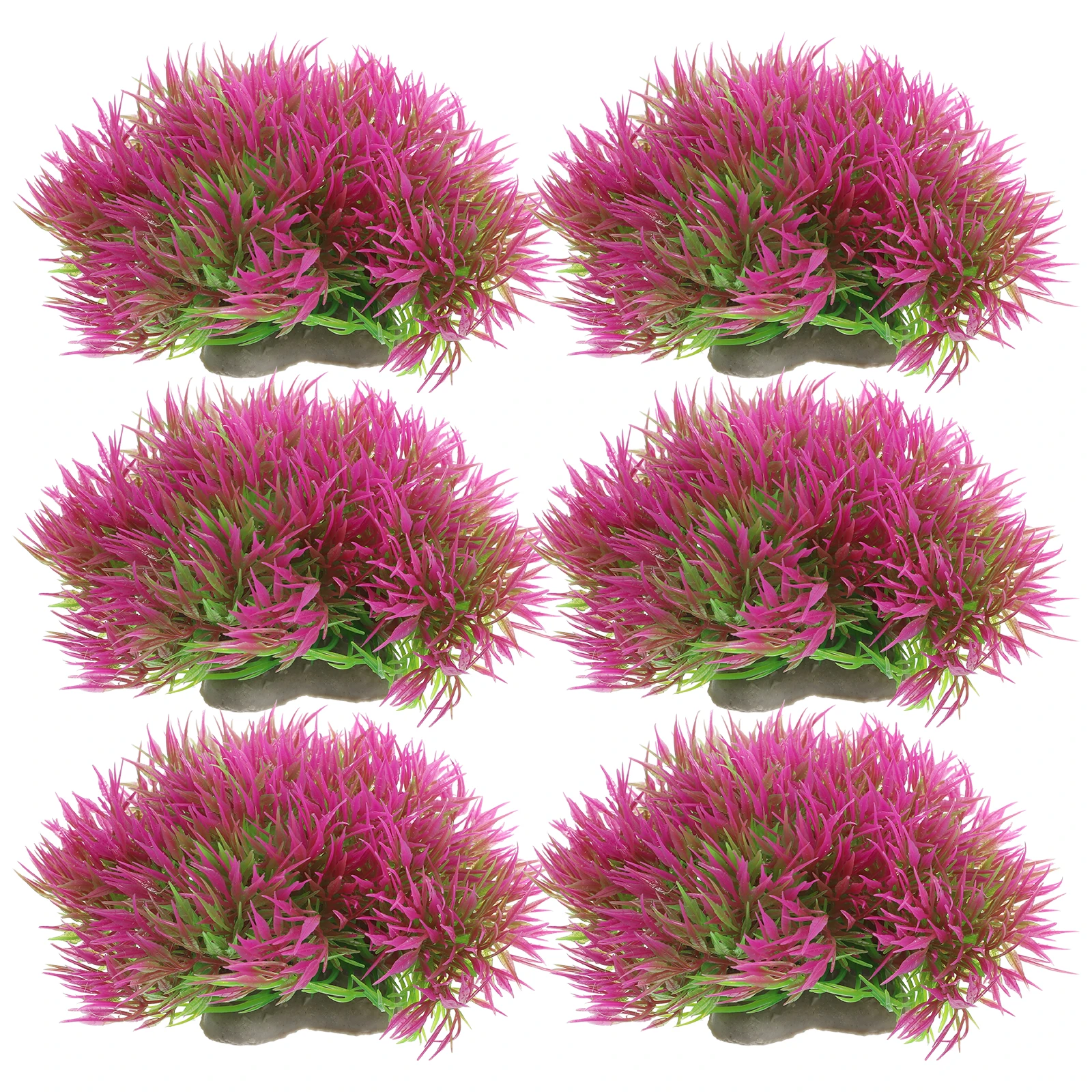 

6Pcs Realistic Aquarium Plants Artificial Plastic Fish Tank Decorations Betta Fish Tank Accessories Fake Greenery for Freshwater