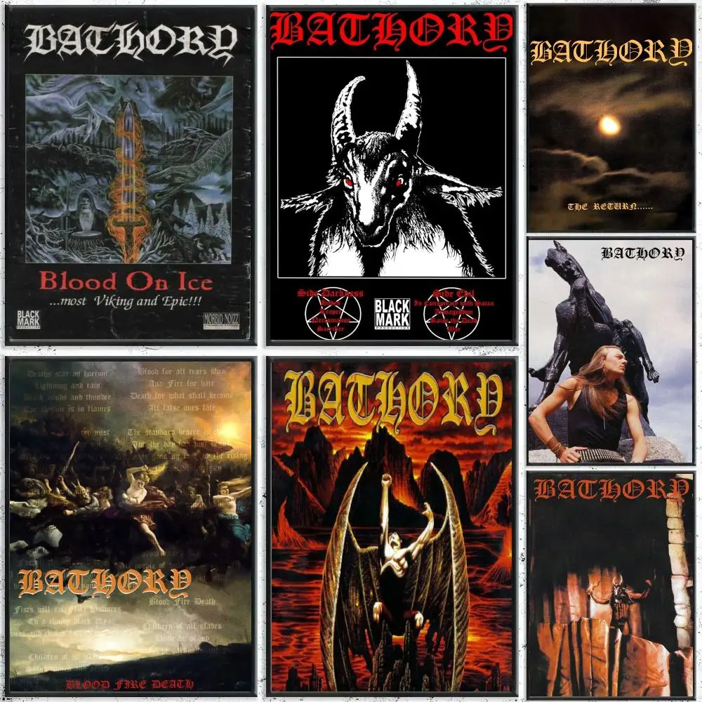 Band B-bathory Poster HD Waterproof Self-Adhesive Wall Art – Multi-Scene Use Top Gift Pick