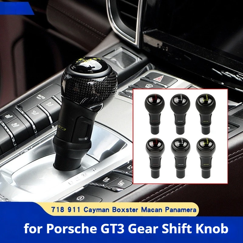 

Handball Gear Shifter Knob Replace for Porsche GT3 Macan 2014-24 Panamera 2010-16 718 2016-24 911 2008-18 Boxster Cayman 2009-16