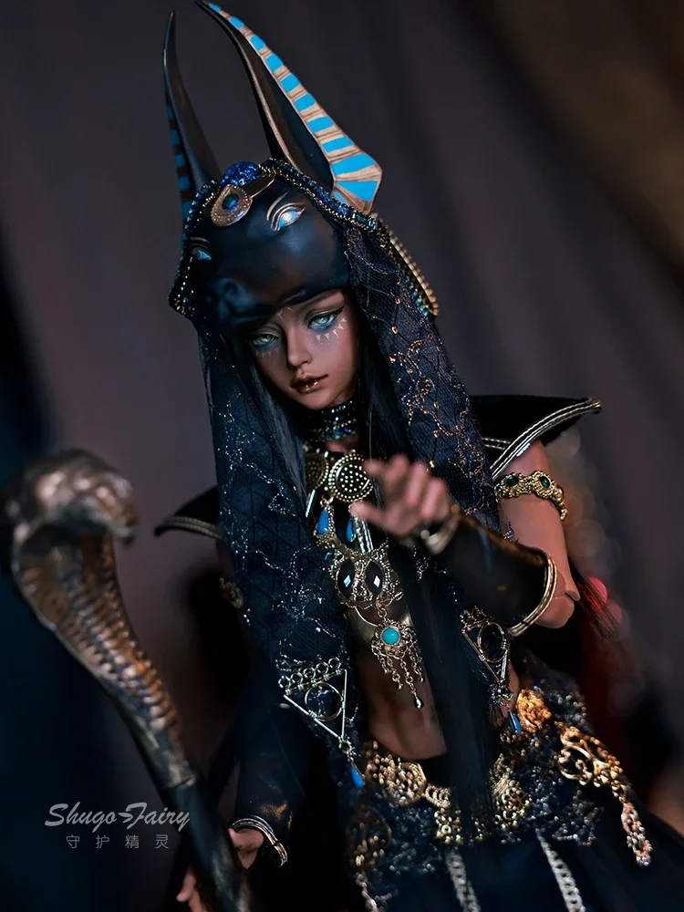 New Anubis 1/4 Bjd Dolls Fantasy Ancient Egypt Mysterious Fighting Style Dog Guard High Quality Ball Jointed Dolls Gifts