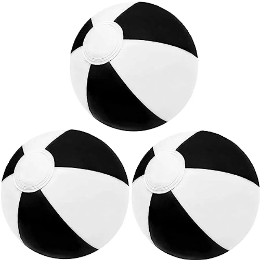 

3 Pack Beach Balls, Large Inflatable Beach Balls Bulk for Parties, Beach, Pools and Play