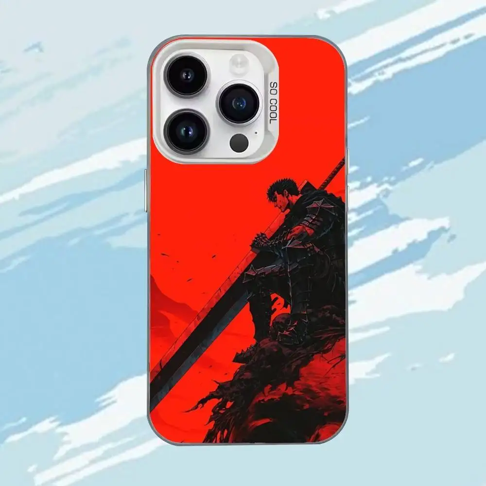 เคสโทรศัพท์ลายอนิเมะ Berserk Guts สำหรับ iPhone 17,16,15,14,13,12,11,Mini,Pro,MAX แบบด้าน ป้องกันการกระแทก