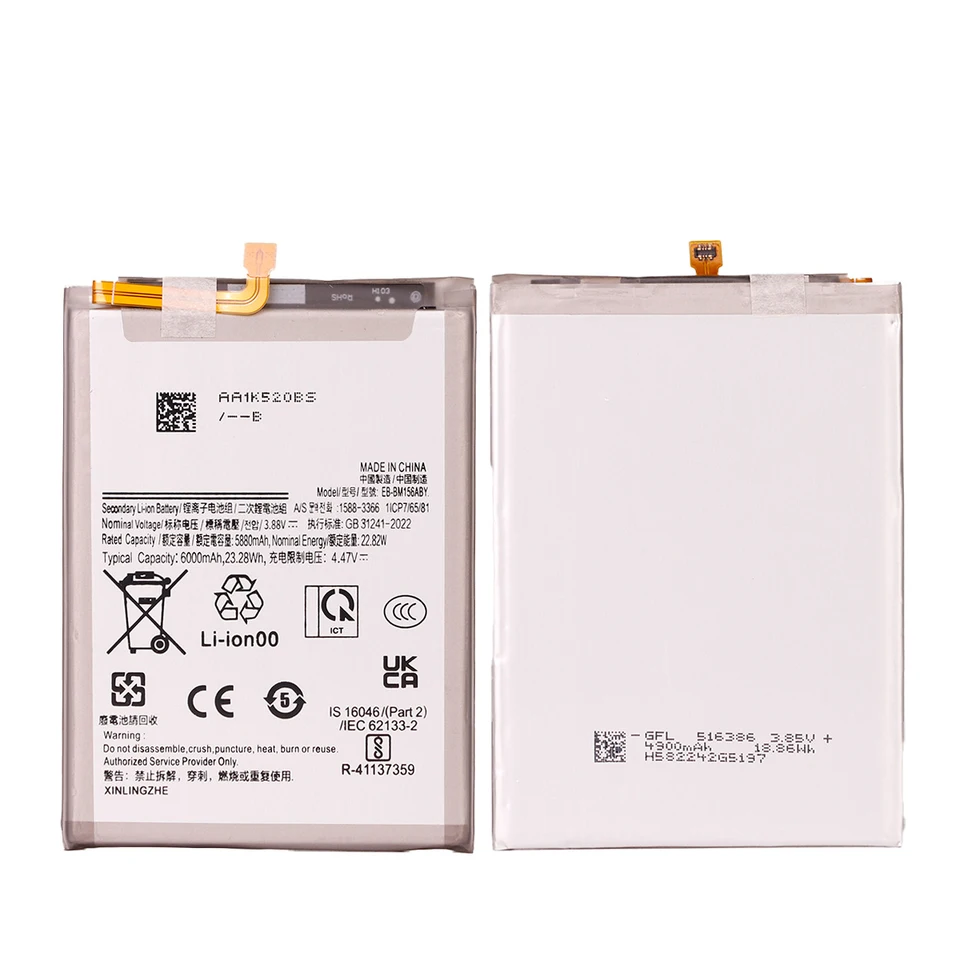 Batería nueva EB-BM146ABY EB-BM156ABY para Samsung Galaxy F15 5G / M15 / M35 5G F54 / M54 5G / M34 5G baterías para teléfonos móviles + herramientas 6