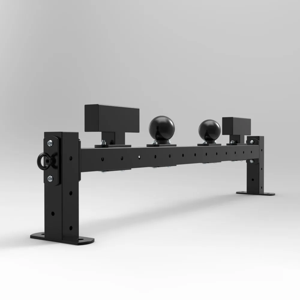 Heavy Duty Wall Mounted Pull up Bar for Doorway Welded Construction with Pinch Grip Ball