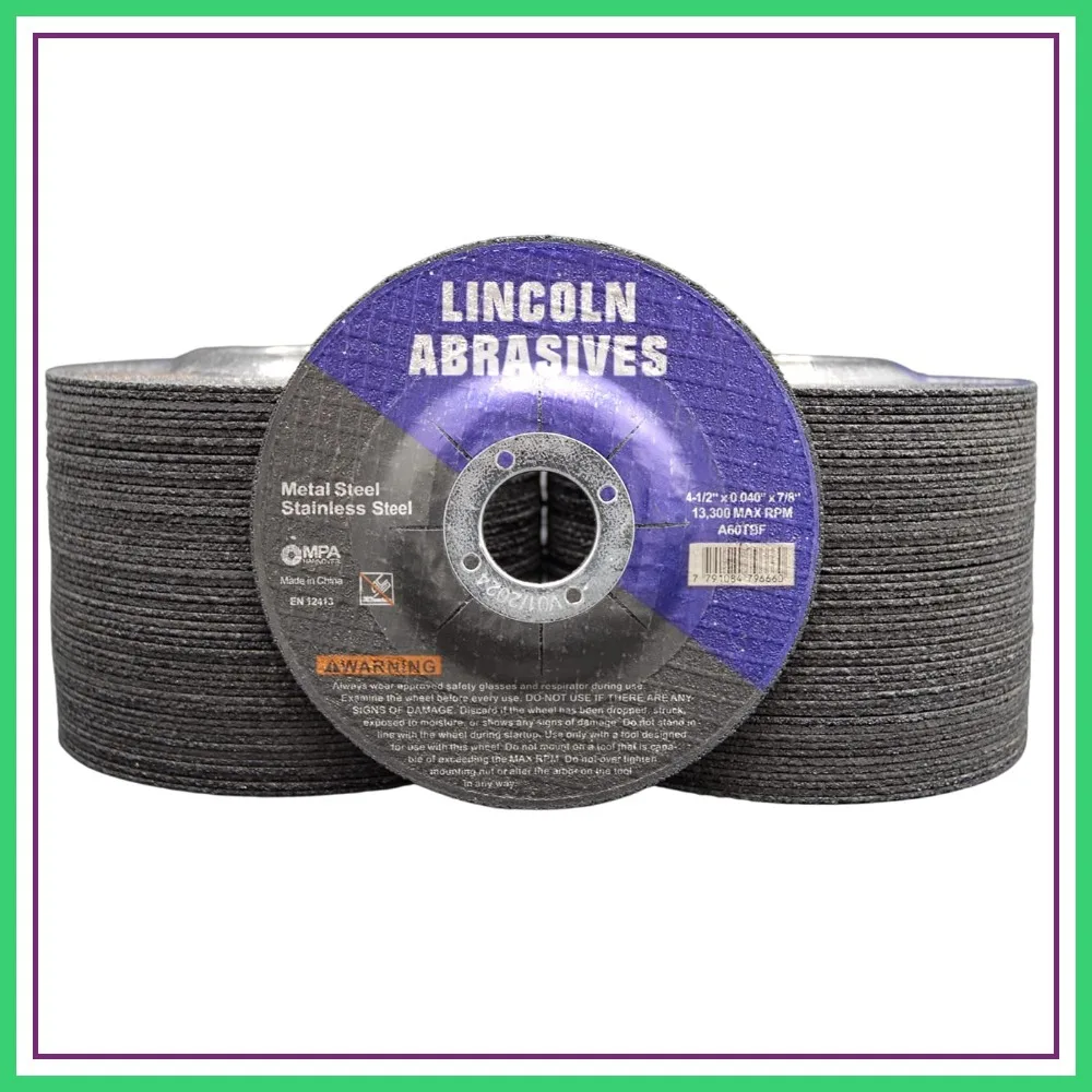 

100 Pcs 4-1/2" x .040" x 7/8" Cut-Off Wheels, Metal Cutting Discs, Type 27