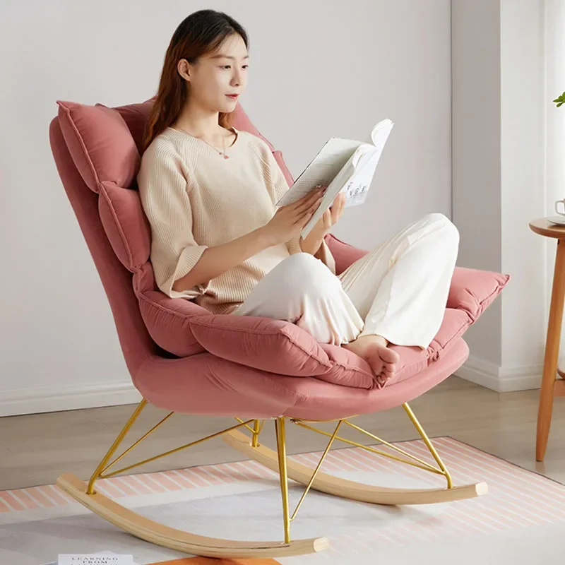 

Modern Luxury Rocking Recliner Chair Plush Lounge Sofa Space Saving Ergonomic Design for Adults Living Room Balcony Relaxation