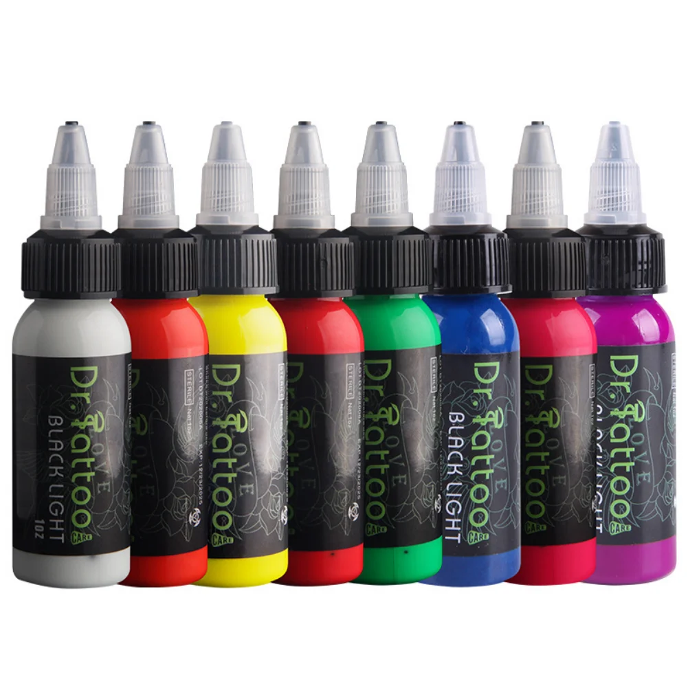 15/30ML Night Light Tattoo Inks Professional Permanent Makeup Body Microblading Easy Coloring Body Makeup Pigment Safe Supplies