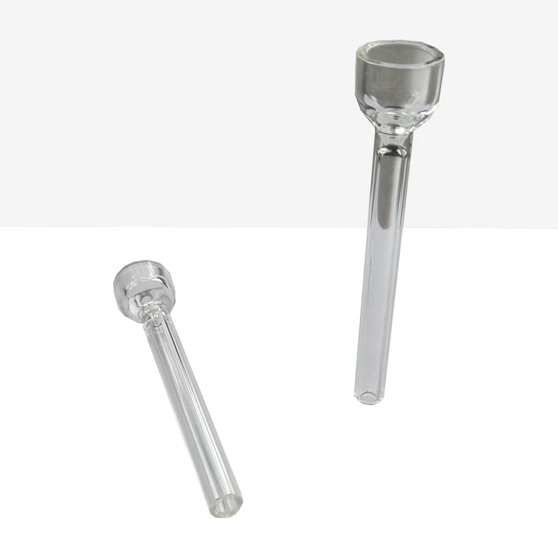 Glass downstem for CHEECH METAL WRAPPED BUBBLER Hand Pipe blazeon benpuff zenpuff blaze on zen puff ben puff Glass bowl stem view 5