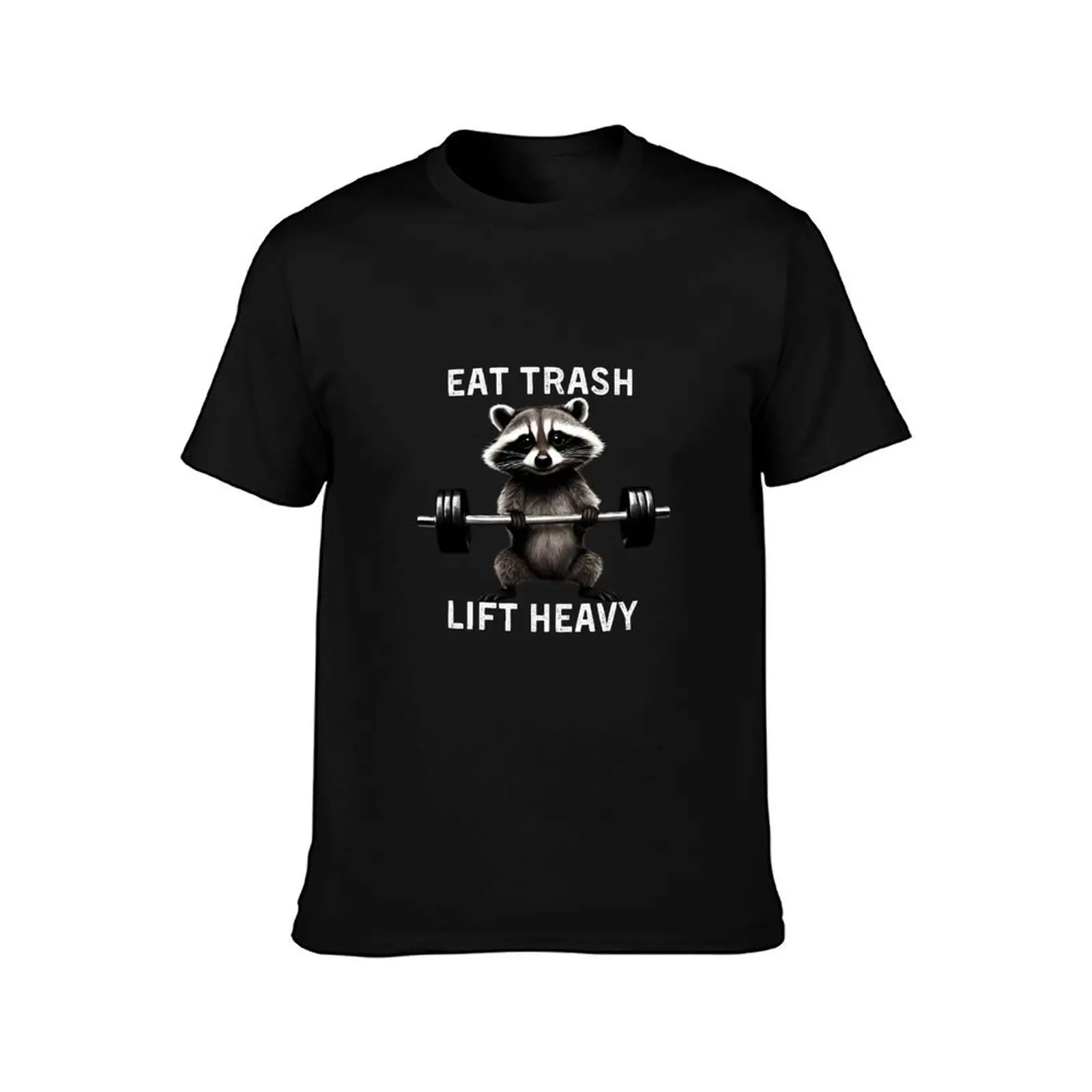 Eat Trash Lift Heavy T-Shirt Functional Casual Short Sleeve Tee T-Shirt