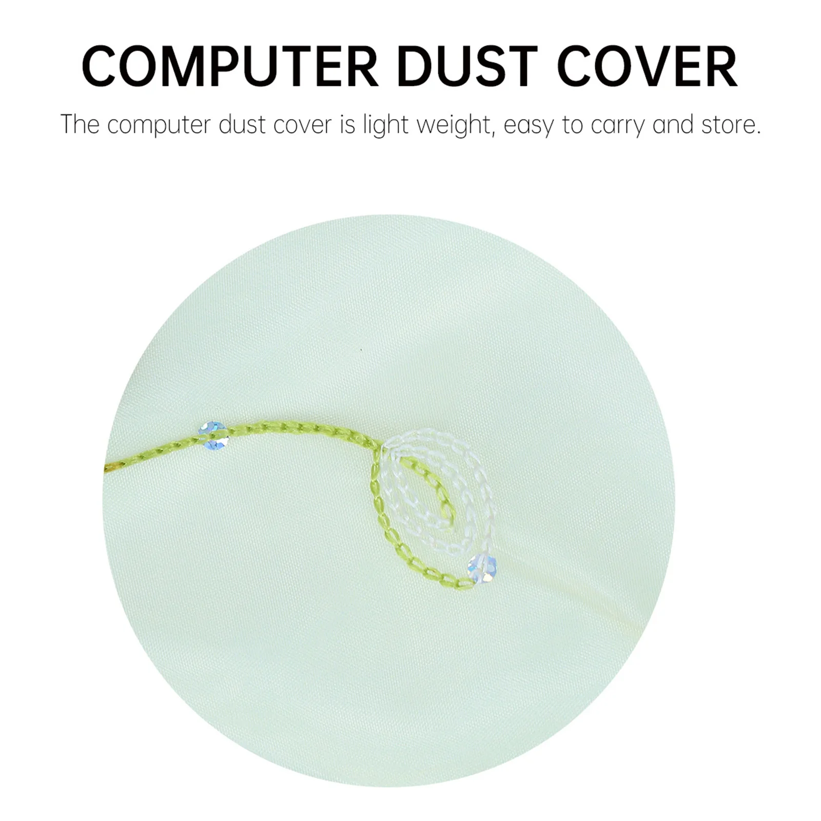 

7Pcs Computer Dust Covers Butterflies Pattern Polyester Durable Lightweight Keyboard Screen Protector Decorative Office Use