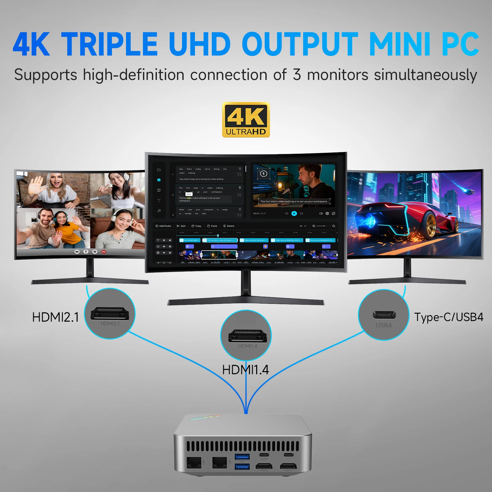 KTHIN i7-1360P كمبيوتر شخصي صغير 2.5G ثنائي LAN WIFI6 BT5.2 USB4.0 32GB DDR5 RAM 2TB SSD i5-13600H كمبيوتر مكتبي صغير i5-1340P