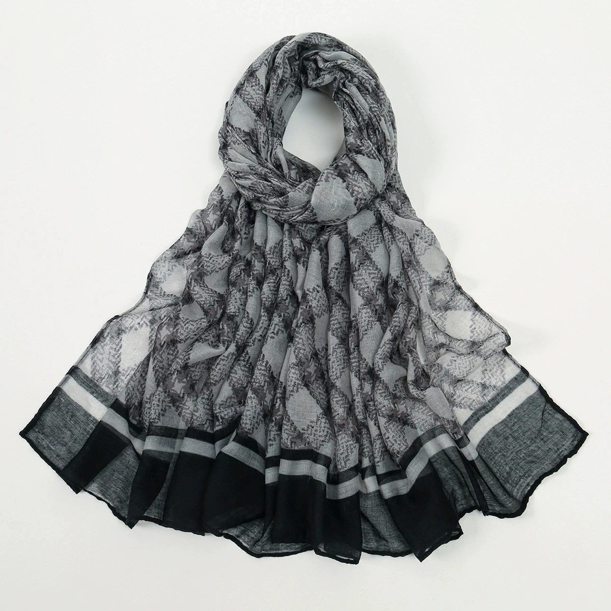 Women Floral Printed Breathable Headscarf Arabian Scarf Middle East Dubai Turkey Palestinian Hijab Scarves