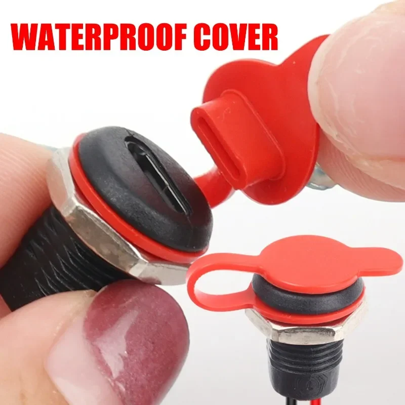 Waterproof  2Pin Type-C Female Socket Connector Type-C Female Jack Female Charging Port 3A USB-C Charger Plug Socket Parts