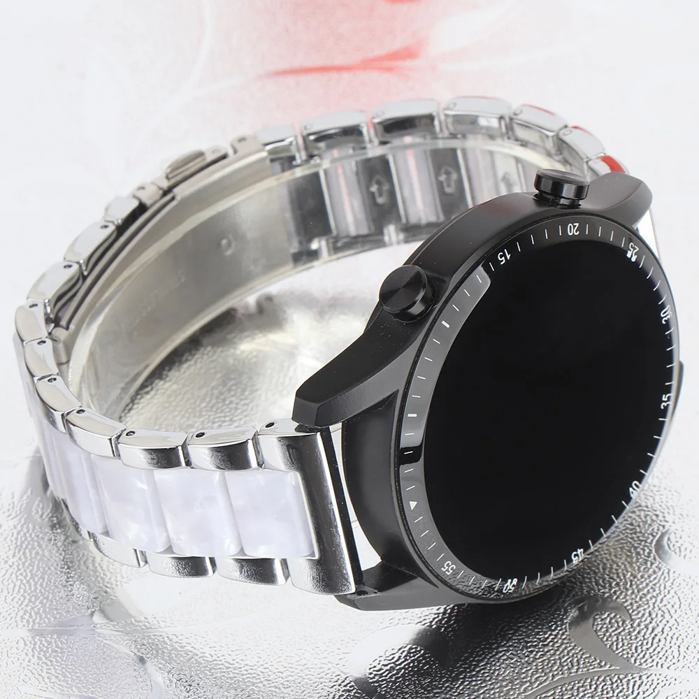 18 mm 20 mm 22 mm intermetallisches Harzarmband für Samsung Galaxy Uhrenarmband 7 6 5 4 3 5Pro klassisches Armband Huawei GT 2 3 4 5 Pro
