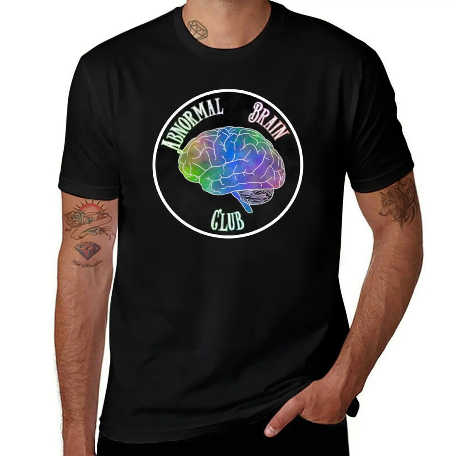 Abnormal Brain Club T-Shirt Large Size Soft Cotton T-Shirt