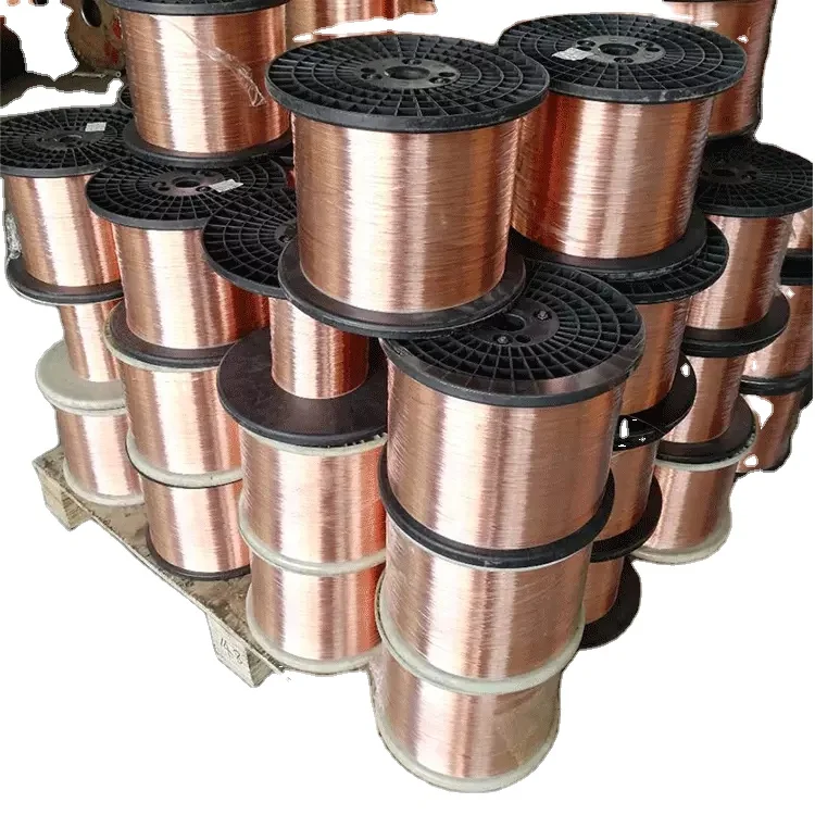 Products subject to negotiationStranded Raw Material 0.15/0.5MM CCAM CCA Wire Copper Clad Electric Wire / Network Cable Making