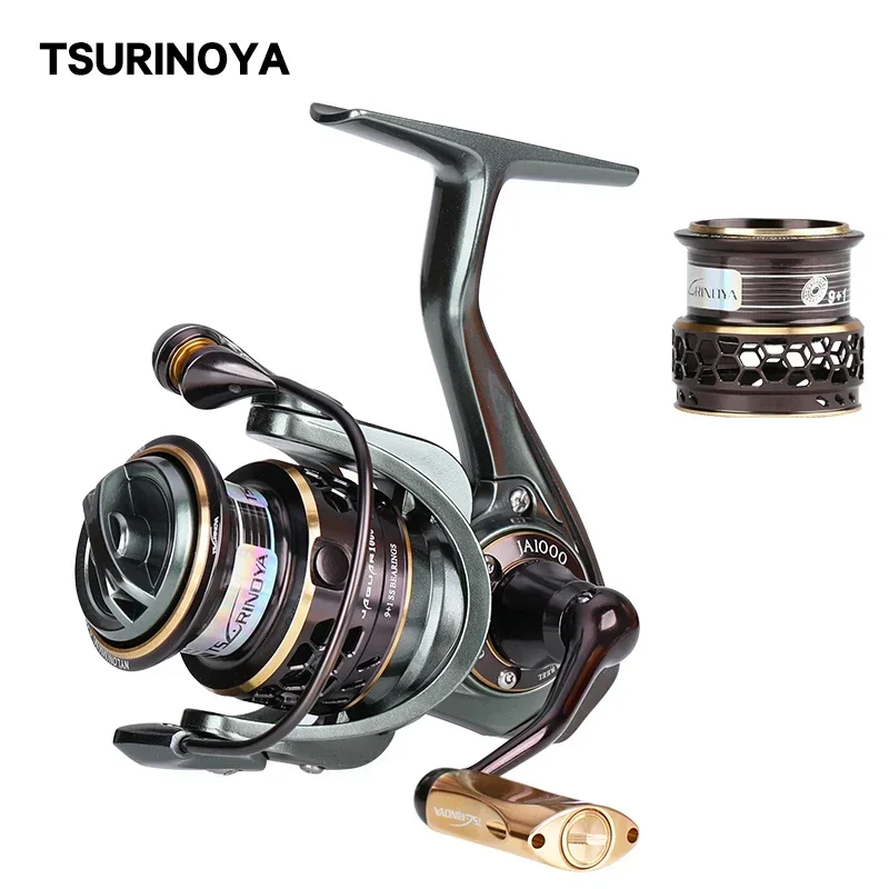 

TSURINOYA JAGUAR 1000 2000 3000 2 Spool Long Casting Spinning Fishinig Reel Max Drag 6kg Bevel Spool Reel For Saltwater