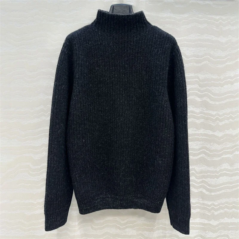 

Женский свитер, новый эластичный вязаный облегающий топ с длинными рукавами на осень 2021, шерстяной пуловер с круглым вырезом y2k, женский джемпер