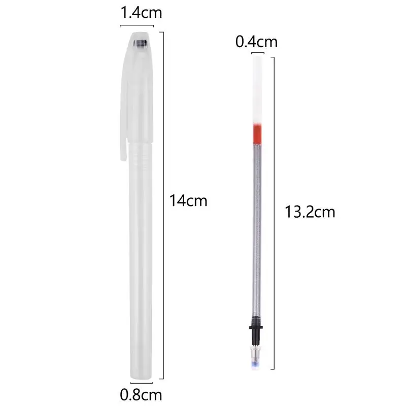 5-20pcs Fabric Leather Marker Water Erasable Pens Leather Silver Refill Pen Mercury Refillable Pen For Patchwork Leather Mark