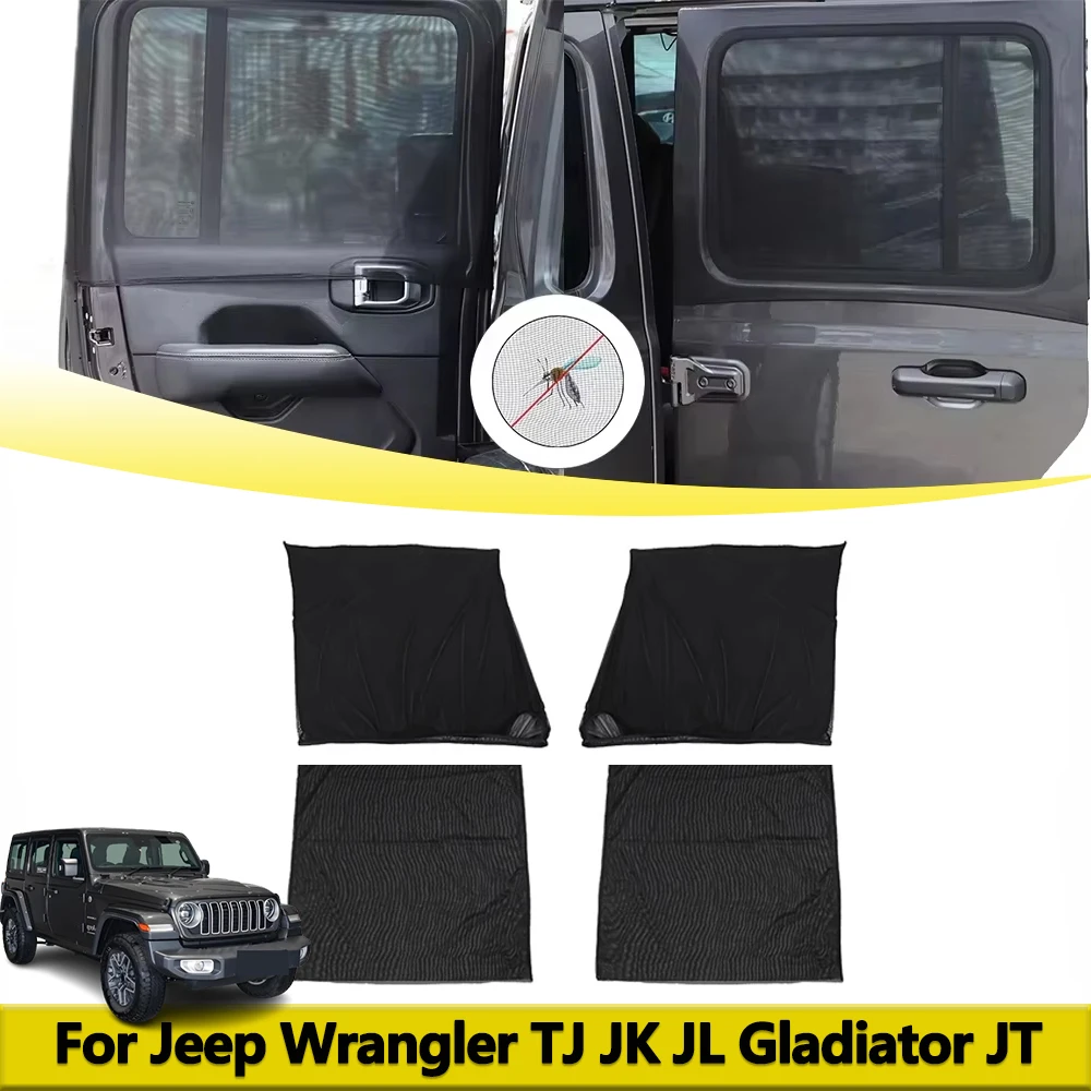 

Mosquito Proof Window Screen Insect Net Sun Visor Sunshade Cover for Jeep Wrangler TJ JK JL Gladiator JT BJ40 Cars Accessories