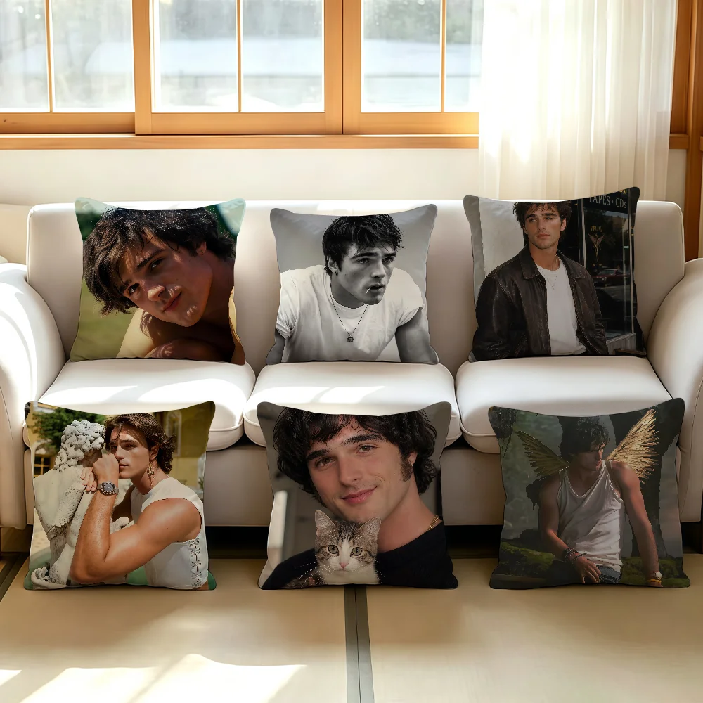 Australian actor J-Jacob E-Elordi cushion cover Comfortable Decorative For Bedroom Living room Dormitory Picnic and Holiday
