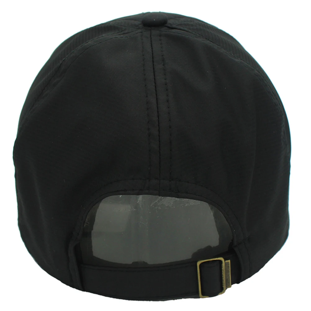 

Black Folding Sun Hat Quick-Drying Waterproof Solid Color Baseball Cap Outdoor Sports Fishing Uv Protection Baseball Caps