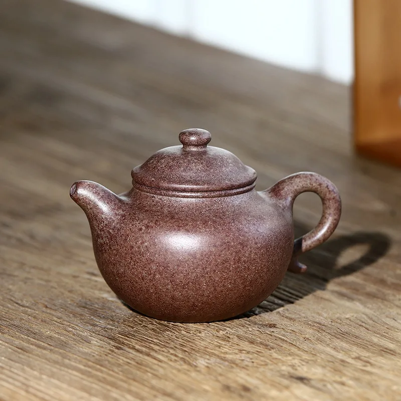 Drop-Shipping Handmade Daiteng Lotus Seed High-Quality Longyao Wood-Fired Qinghui Clay 300Cc Premium Tea Set