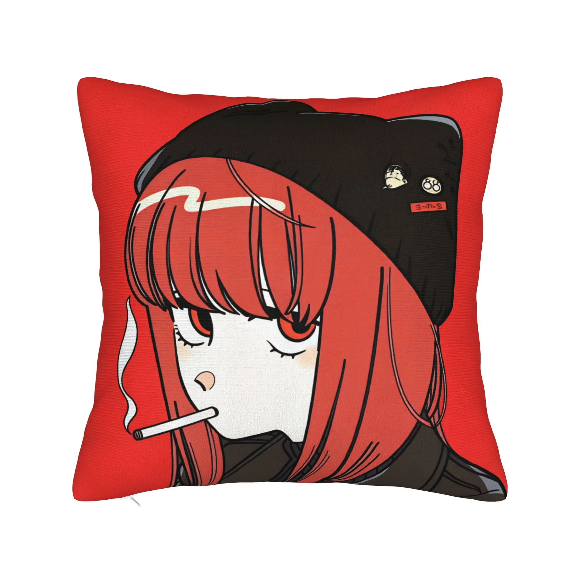 Smoking Behind Supermarket Yamada Pillow Case  Comfy Pillow Cover Fashion Pillowcases For Living Room Sofa